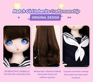 Planet Gates ICY DBS 1/4 Dream Fairy Doll Match Girl Mechanical Joint Body Sailor suit cute doll 16 Inch Ball Full Set 40cm SD