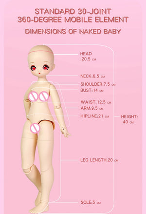 Planet Gates ICY DBS 1/4 Dream Fairy Doll Match Girl Mechanical Joint Body Sailor suit cute doll 16 Inch Ball Full Set 40cm SD