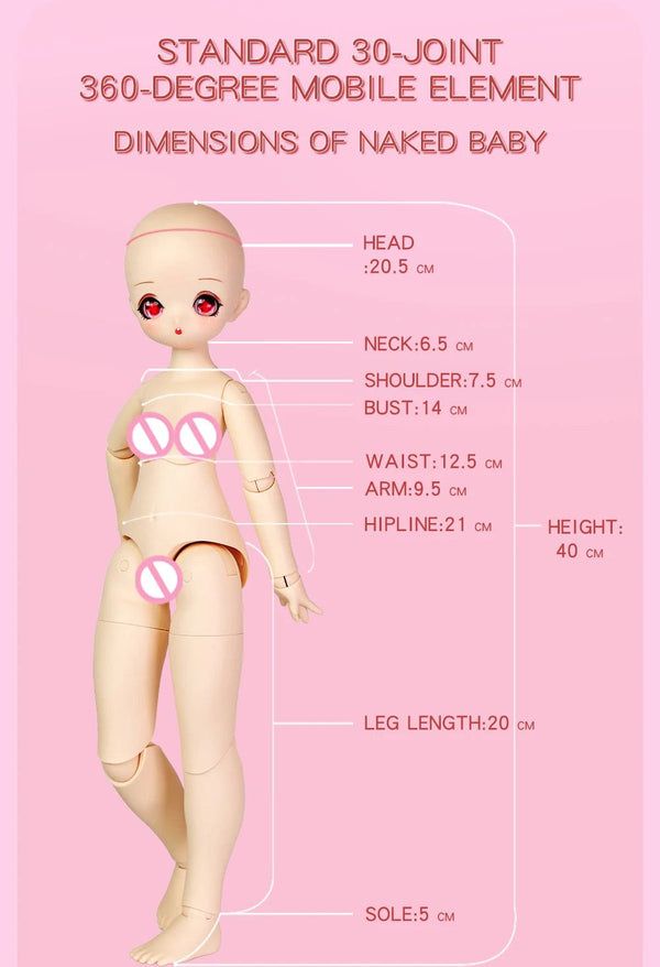 Planet Gates ICY DBS 1/4 Dream Fairy Doll Match Girl Mechanical Joint Body Sailor suit cute doll 16 Inch Ball Full Set 40cm SD