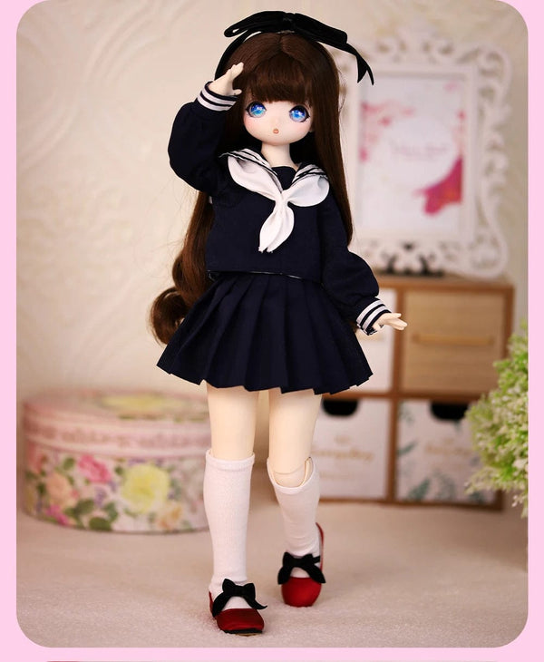 Planet Gates ICY DBS 1/4 Dream Fairy Doll Match Girl Mechanical Joint Body Sailor suit cute doll 16 Inch Ball Full Set 40cm SD