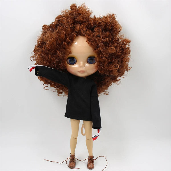 Planet Gates ICY DBS Blyth doll 1/6 bjd joint body tan skin doll glossy face 30cm toy random eyes colors