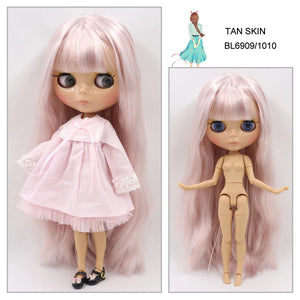 Planet Gates ICY DBS Blyth doll 1/6 bjd joint body tan skin doll glossy face 30cm toy random eyes colors
