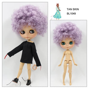 Planet Gates ICY DBS Blyth doll 1/6 bjd joint body tan skin doll glossy face 30cm toy random eyes colors