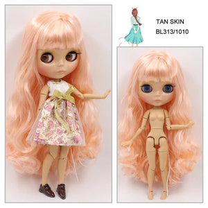 Planet Gates ICY DBS Blyth doll 1/6 bjd joint body tan skin doll glossy face 30cm toy random eyes colors