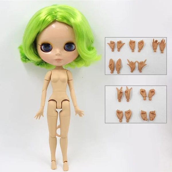 Planet Gates ICY DBS Blyth Doll 1/6 bjd toy joint body tan skin doll 30cm shiny face for DIY custom doll
