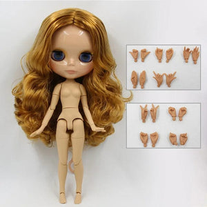 Planet Gates ICY DBS Blyth Doll 1/6 bjd toy joint body tan skin doll 30cm shiny face for DIY custom doll