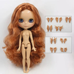 Planet Gates ICY DBS Blyth Doll 1/6 bjd toy joint body tan skin doll 30cm shiny face for DIY custom doll