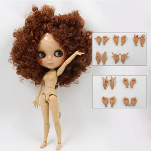 Planet Gates ICY DBS Blyth Doll 1/6 bjd toy joint body tan skin doll 30cm shiny face for DIY custom doll