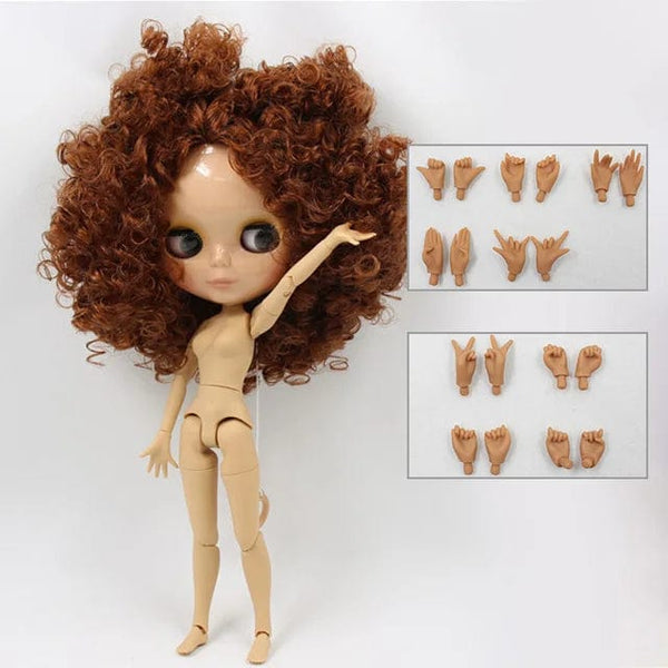 Planet Gates ICY DBS Blyth Doll 1/6 bjd toy joint body tan skin doll 30cm shiny face for DIY custom doll