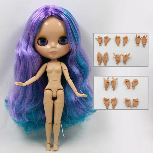 Planet Gates ICY DBS Blyth Doll 1/6 bjd toy joint body tan skin doll 30cm shiny face for DIY custom doll