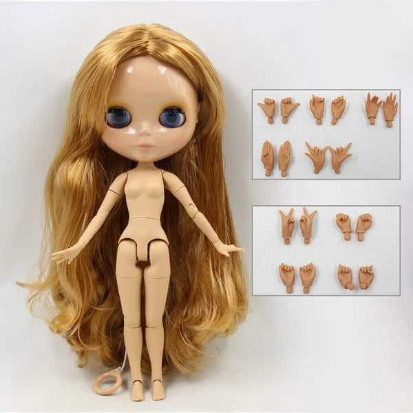 Planet Gates ICY DBS Blyth Doll 1/6 bjd toy joint body tan skin doll 30cm shiny face for DIY custom doll
