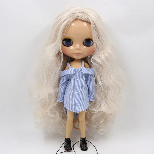 Planet Gates ICY DBS Blyth Doll 1/6 bjd toy joint body tan skin doll 30cm shiny face for DIY custom doll