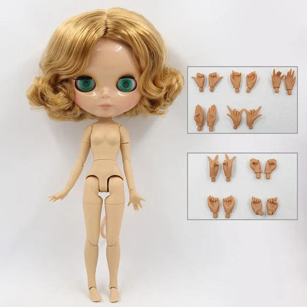 Planet Gates ICY DBS Blyth Doll 1/6 bjd toy joint body tan skin doll 30cm shiny face for DIY custom doll