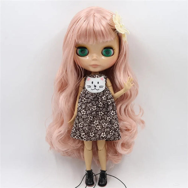 Planet Gates ICY DBS Blyth Doll 1/6 bjd toy joint body tan skin doll 30cm shiny face for DIY custom doll