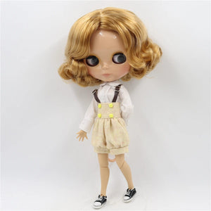 Planet Gates ICY DBS Blyth Doll 1/6 bjd toy joint body tan skin doll 30cm shiny face for DIY custom doll