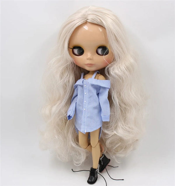 Planet Gates ICY DBS Blyth Doll 1/6 bjd toy joint body tan skin doll 30cm shiny face for DIY custom doll