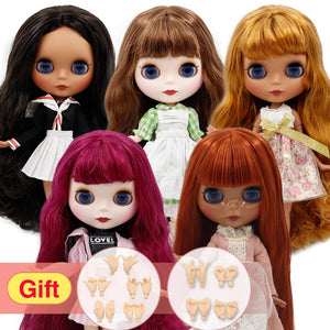 Planet Gates ICY DBS Blyth doll joint body white skin black skin dark skin DIY Make up special price give hand set AB girl gift