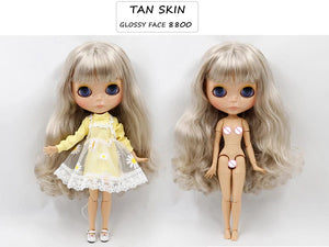 Planet Gates ICY DBS Blyth doll joint body white skin black skin dark skin DIY Make up special price give hand set AB girl gift