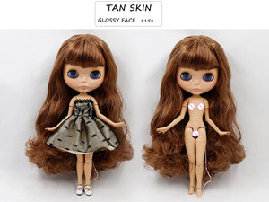 Planet Gates ICY DBS Blyth doll joint body white skin black skin dark skin DIY Make up special price give hand set AB girl gift