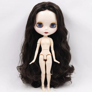 Planet Gates ICY DBS Blyth doll No.950 Black hair JOINT body White skin 1/6 BJD customized face with eyebrow ob24 anime girl