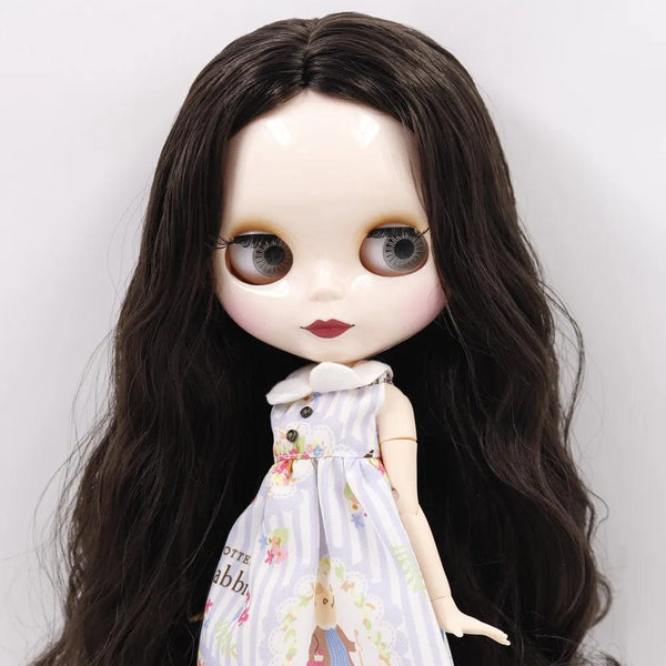 Planet Gates ICY DBS Blyth doll No.950 Black hair JOINT body White skin 1/6 BJD customized face with eyebrow ob24 anime girl