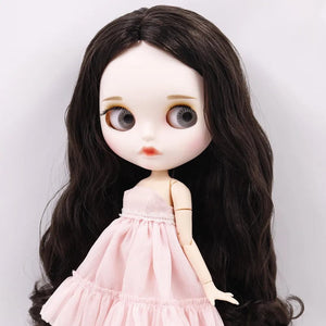 Planet Gates ICY DBS Blyth doll No.950 Black hair JOINT body White skin 1/6 BJD customized face with eyebrow ob24 anime girl