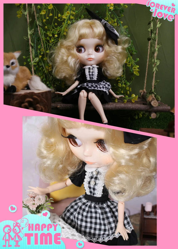 Planet Gates ICY DBS Blyth doll White Skin Glossy face Matte face Joint body with hand set A&B 1/6 bjd suitable diy makeup Special price