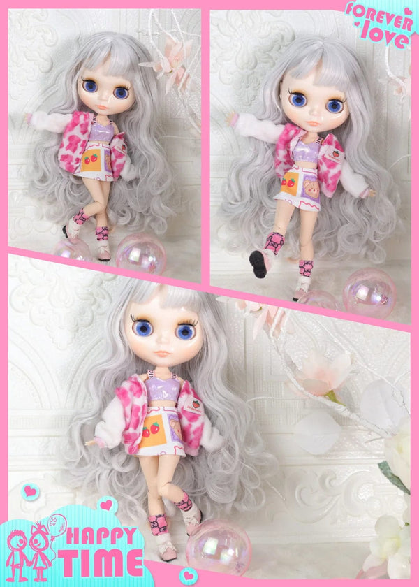 Planet Gates ICY DBS Blyth doll White Skin Glossy face Matte face Joint body with hand set A&B 1/6 bjd suitable diy makeup Special price