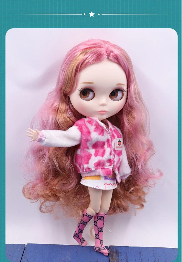 Planet Gates ICY DBS Blyth doll White Skin Glossy face Matte face Joint body with hand set A&B 1/6 bjd suitable diy makeup Special price