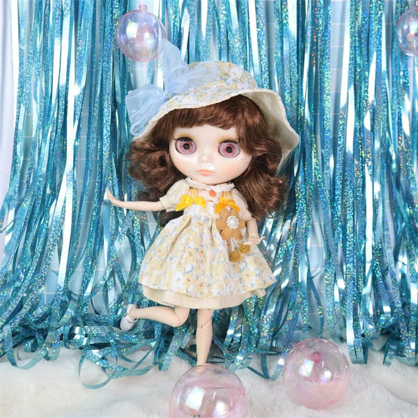 Planet Gates ICY DBS Blyth doll White Skin Glossy face Matte face Joint body with hand set A&B 1/6 bjd suitable diy makeup Special price