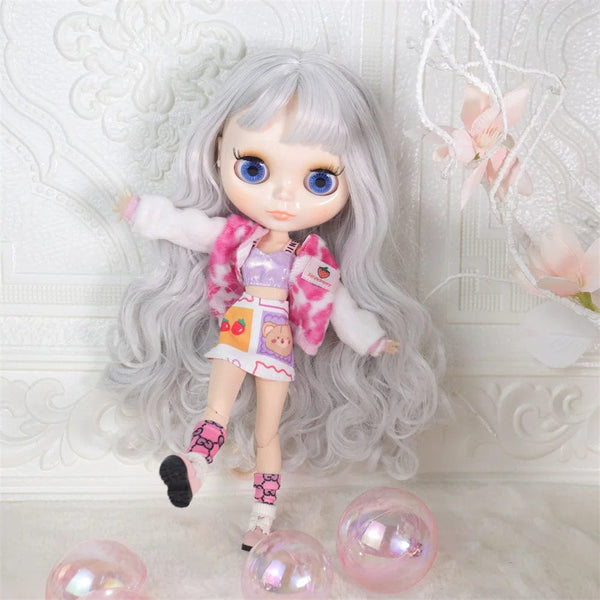 Planet Gates ICY DBS Blyth doll White Skin Glossy face Matte face Joint body with hand set A&B 1/6 bjd suitable diy makeup Special price