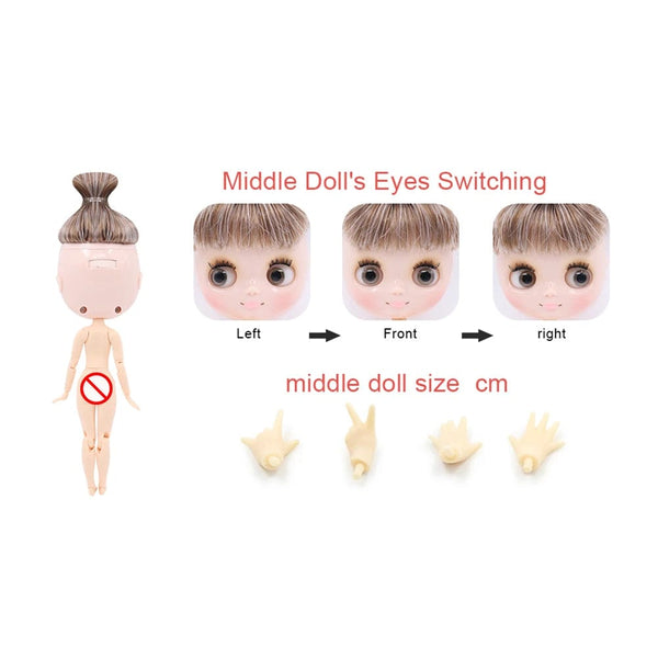 Planet Gates ICY DBS Blyth Middie Doll Joint Body 20CM Customized Doll Nude doll or Full Set Includes Clothes & Shoes DIY Toy Gift for Girls