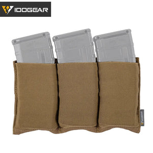 Planet Gates IDOGEAR 5.56 Magazine Pouch Tactical Fast Draw MOLLE Mag Pouch Carrier Triple Open Top 3555