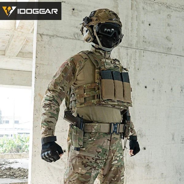 Planet Gates IDOGEAR 5.56 Magazine Pouch Tactical Fast Draw MOLLE Mag Pouch Carrier Triple Open Top 3555