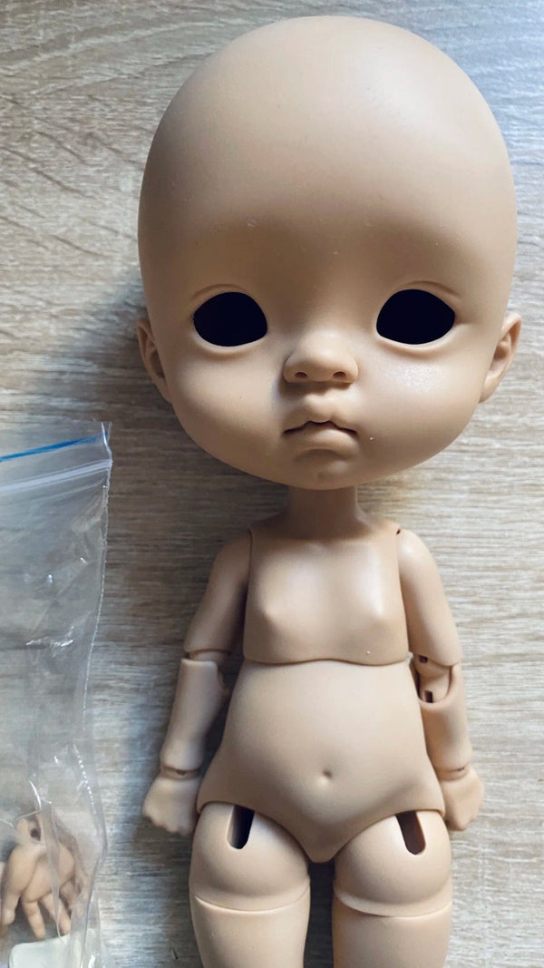 Planet Gates In stock 1/6 26cm qianqian yuanbao BJD sd Doll Big Head Resin Material DIY Accessories Child Toys Girl Gift Free shipping