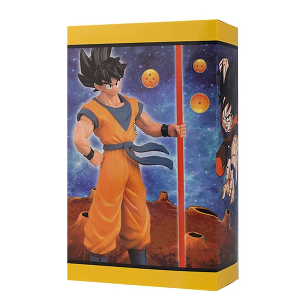 Planet Gates In Stock Dragon Ball Son Goku Super Saiyan Anime Figure 22cm Goku DBZ Action Figural Model Gift Collectible Figurine for Kid Toy