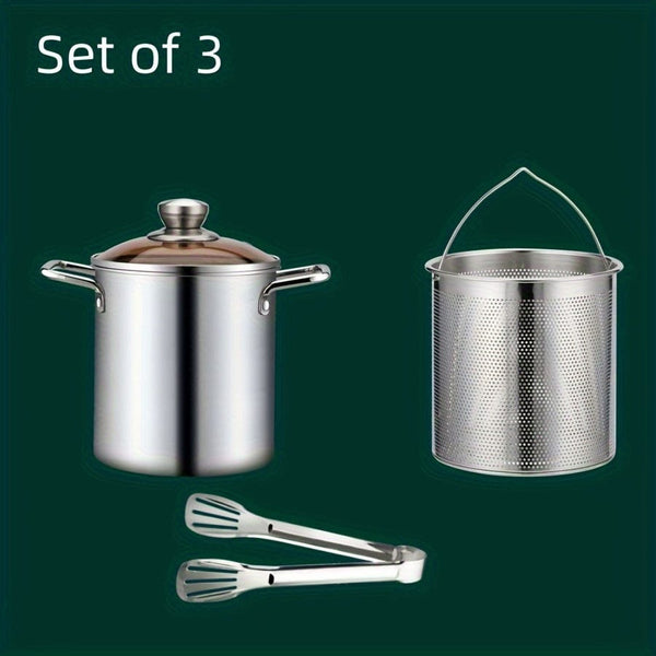 Planet Gates Increase Capacity Deep Fry Delicious Meals With This Japanese Tempura Frying Pot - Perfect For French Fries, Chicken & More!