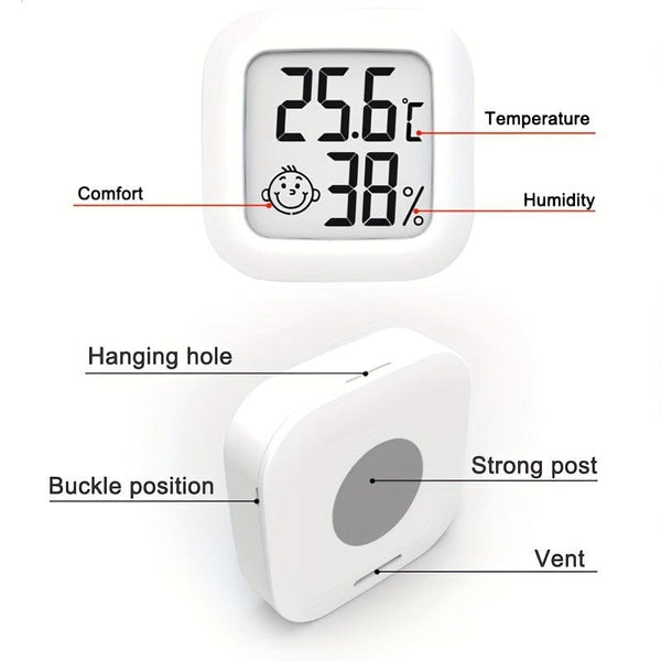 Planet Gates Indoor Temperature Hygrometer, Humidity Sensor Thermometer Hygrometer Hygrometer Temperature And Humidity Monitor, LCD Display Degrees Fahrenheit