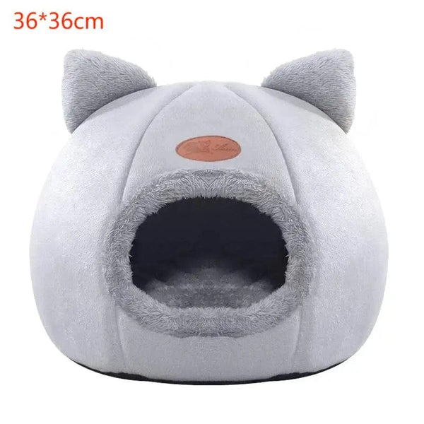 Planet Gates Indoor Warm Cat Dog House Soft Pet Tent Cave Bed Deep Sleep Cat Kennel with Removable Cushion for Kitten Puppy Comfortable Bed
