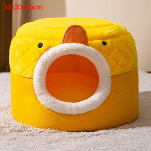 Planet Gates Indoor Warm Cat Dog House Soft Pet Tent Cave Bed Deep Sleep Cat Kennel with Removable Cushion for Kitten Puppy Comfortable Bed