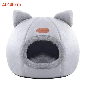 Planet Gates Indoor Warm Cat Dog House Soft Pet Tent Cave Bed Deep Sleep Cat Kennel with Removable Cushion for Kitten Puppy Comfortable Bed