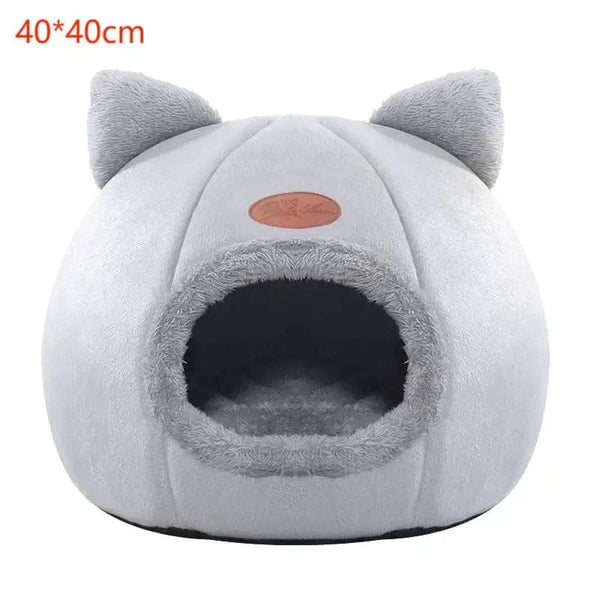 Planet Gates Indoor Warm Cat Dog House Soft Pet Tent Cave Bed Deep Sleep Cat Kennel with Removable Cushion for Kitten Puppy Comfortable Bed