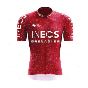 Planet Gates INEOS Man Cycling Jersey Set 2023 Summer Cycling Clothing MTB Uniform Riding Bib Shorts Bike Clothing Maillot Ciclismo Hombre