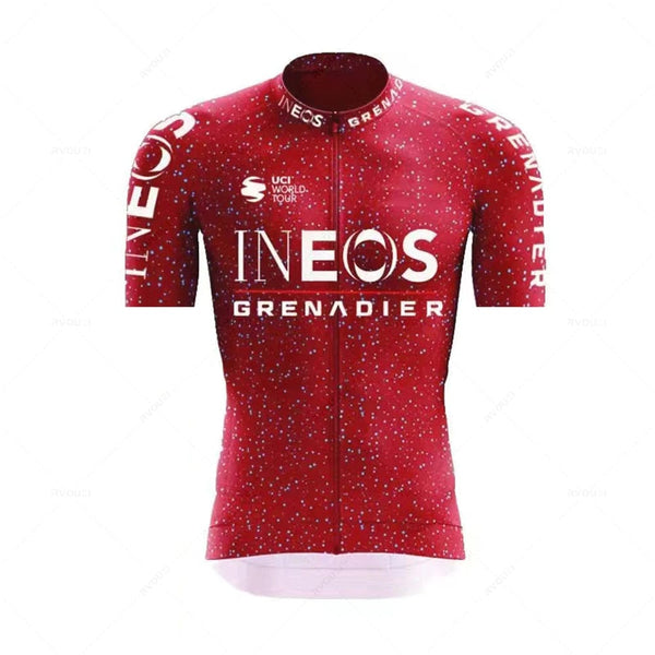 Planet Gates INEOS Man Cycling Jersey Set 2023 Summer Cycling Clothing MTB Uniform Riding Bib Shorts Bike Clothing Maillot Ciclismo Hombre