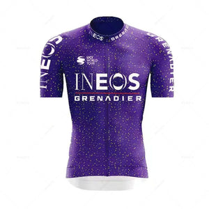 Planet Gates INEOS Man Cycling Jersey Set 2023 Summer Cycling Clothing MTB Uniform Riding Bib Shorts Bike Clothing Maillot Ciclismo Hombre