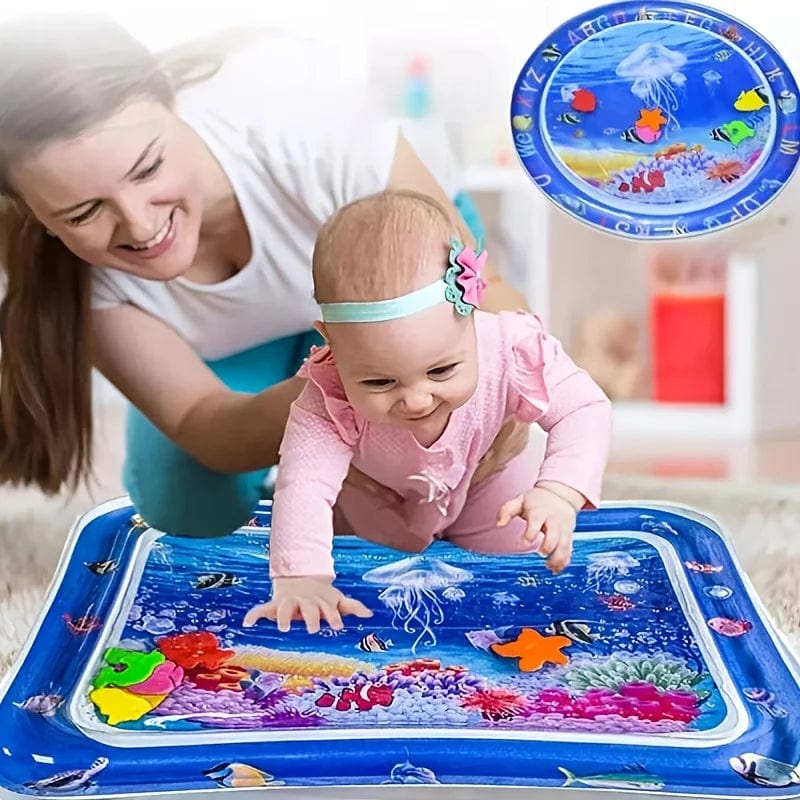 Planet Gates Infinno Inflatable Tummy Time Mat Premium Baby Water Play Mat for Infants and Toddlers Baby Toys