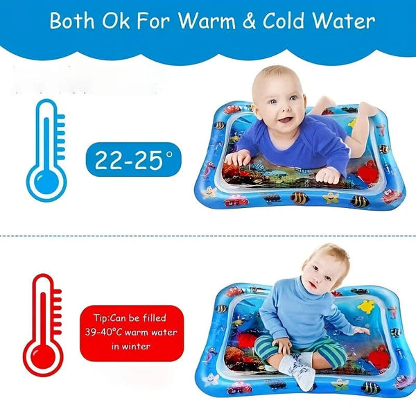 Planet Gates Infinno Inflatable Tummy Time Mat Premium Baby Water Play Mat for Infants and Toddlers Baby Toys