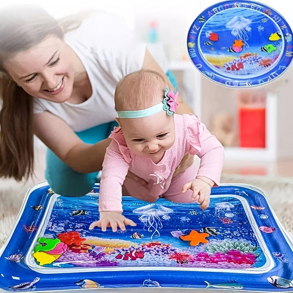 Planet Gates Infinno Inflatable Tummy Time Mat Premium Baby Water Play Mat for Infants and Toddlers Baby Toys