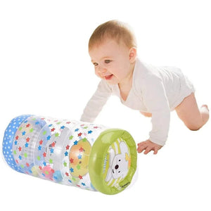 Planet Gates Inflatable Baby Crawling Roller Toy with Rattle and Ball PVC Early Development Fitness Toys Early Educational Toy For Children
