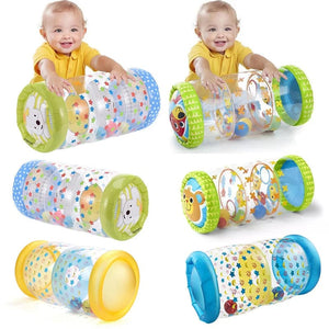 Planet Gates Inflatable Baby Crawling Roller Toy with Rattle and Ball PVC Early Development Fitness Toys Early Educational Toy For Children